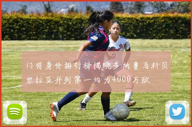 门将身价排行榜揭晓多纳鲁马科贝尔拉亚并列第一均为4000万欧